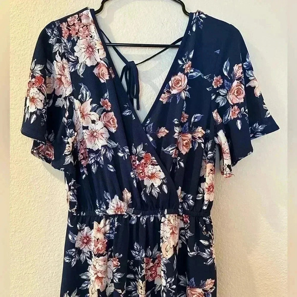 Xhilaration Floral Jumpsuit - Picture 2 of 9